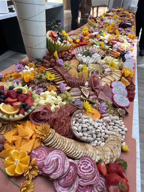 Charcuterie spread at Vermella event